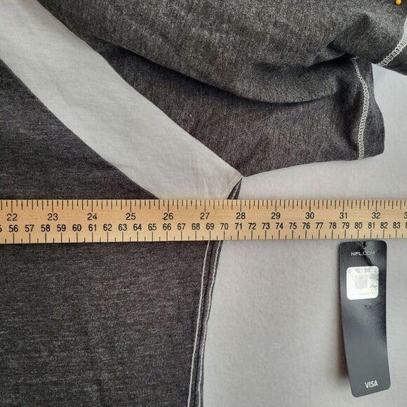 NFL Arizona Cardinals Short Sleeve V-Neck T-Shirt Women's 2X Gray Football NEW - Picture 8 of 9